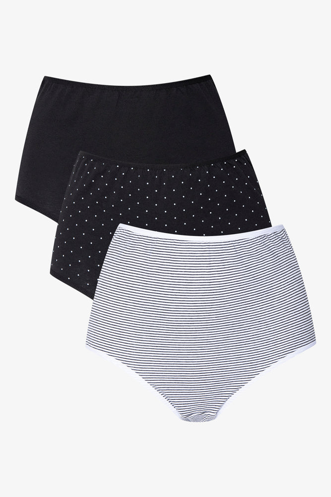 3 Pack Briefs Black & White