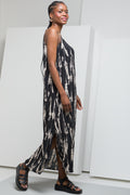 Crinkle Maxi Dress Black (1)