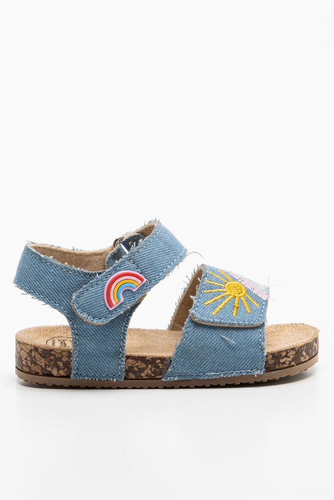 Rainbow Strap Sandal Denim (1)