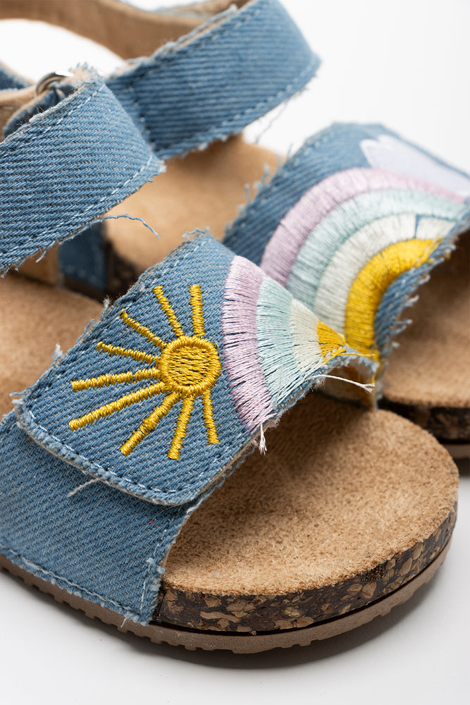 Rainbow Strap Sandal Denim (2)