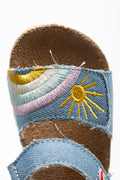 Rainbow Strap Sandal Denim (4)