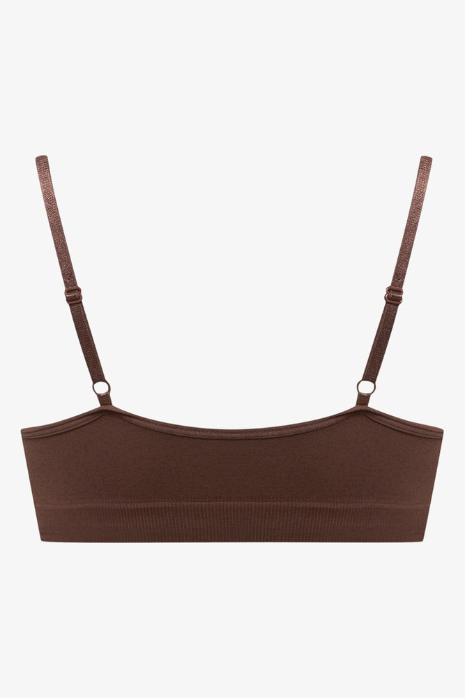 2 Pack Seam-Free Bras Brown (3)