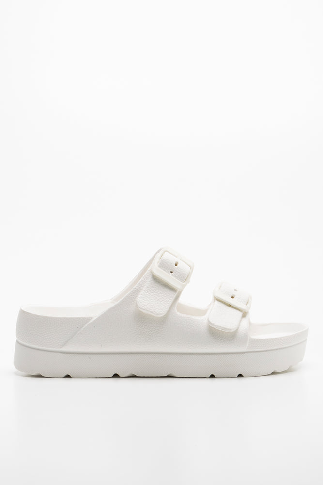 Buckle Sandal White