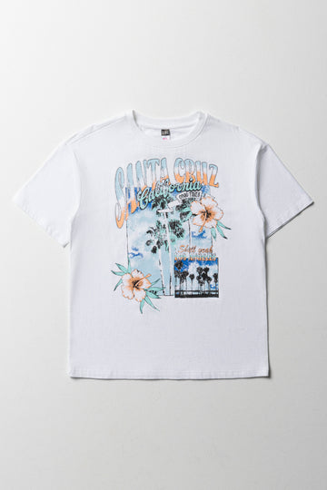 Oversized Short Sleeve T-Shirt White