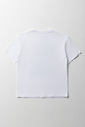 Oversized Short Sleeve T-Shirt White (2)