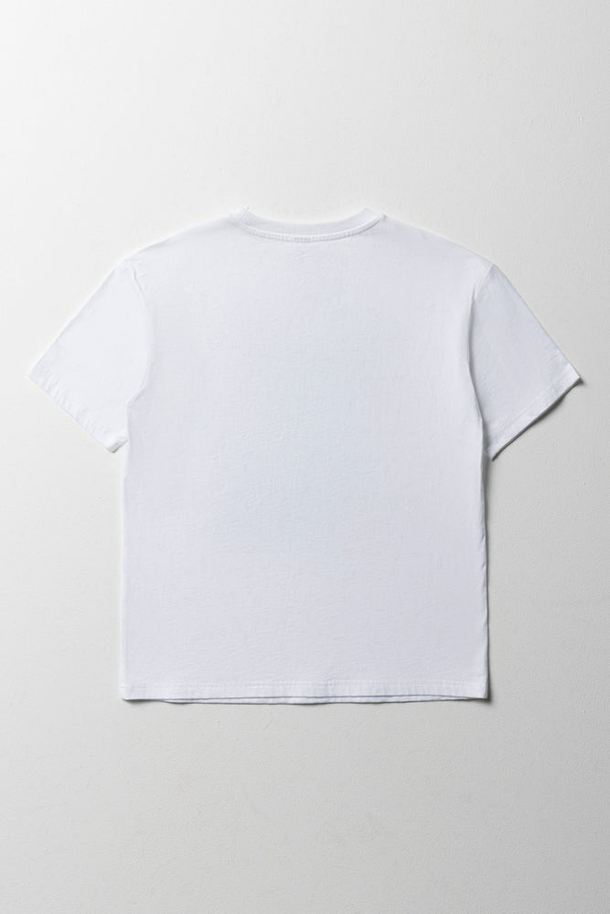 Oversized Short Sleeve T-Shirt White (2)