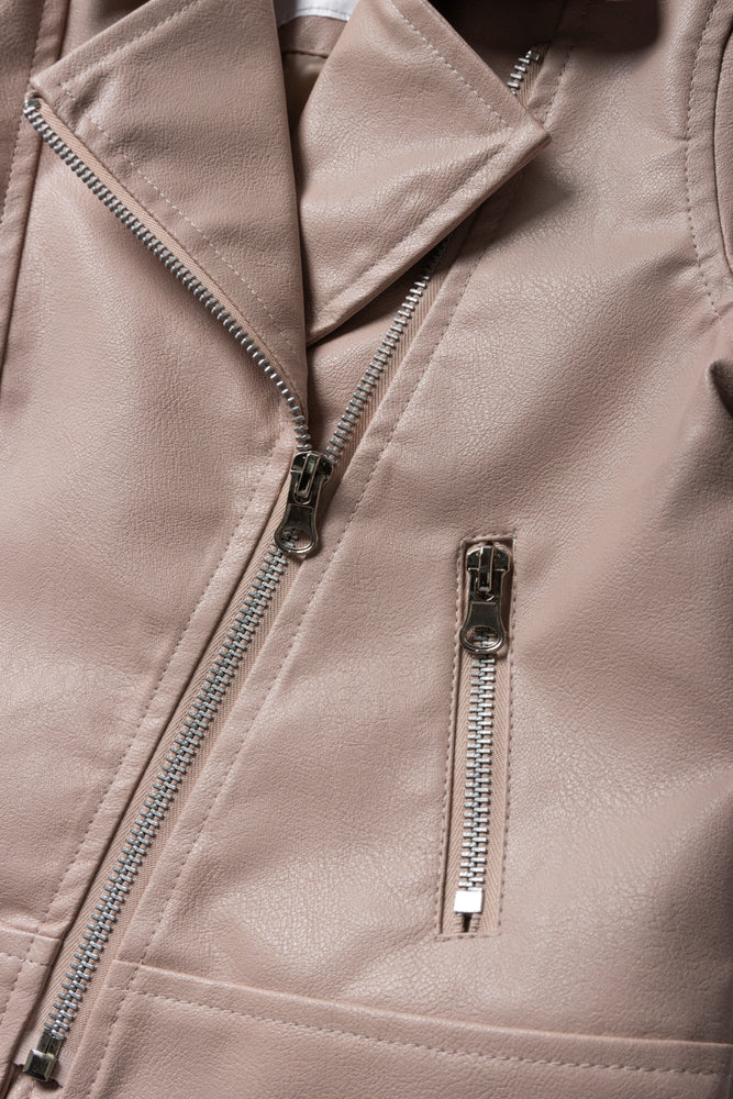 Biker Jacket Pu Pink