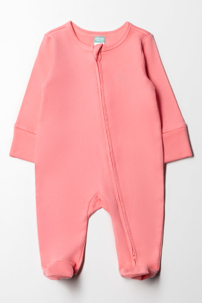 Interlock Babygrow Plain Zip Thru