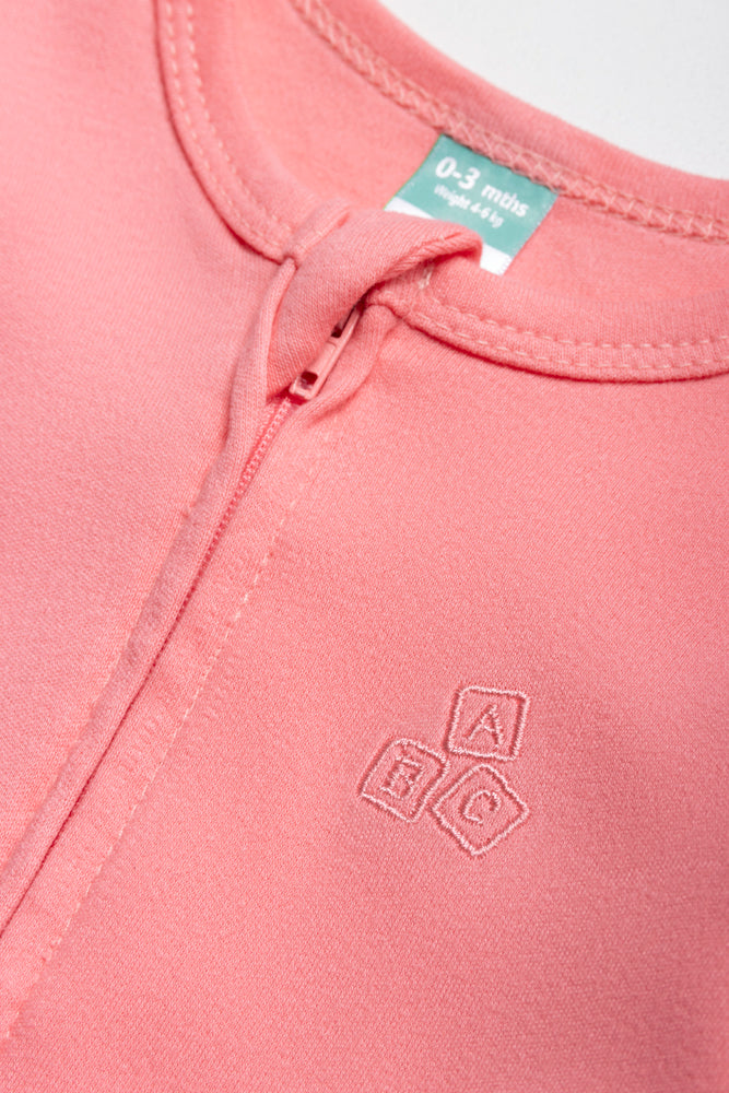 Interlock Babygrow Plain Zip Thru