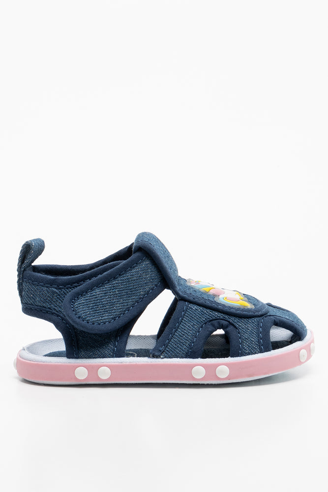 Foxing Closed Sandal Denim (1)