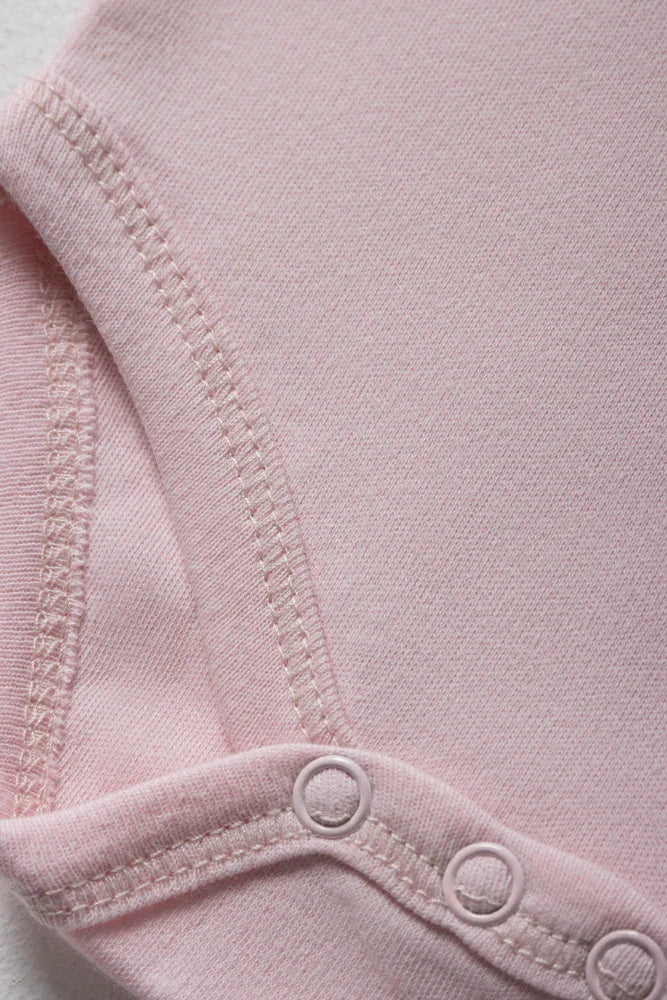 Short Sleeve Girl Body Vest Pink (2)