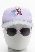 Frozen Pack Peak Cap And Sunglasses Set Lilac