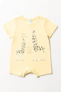 Giraffe Romper Yellow