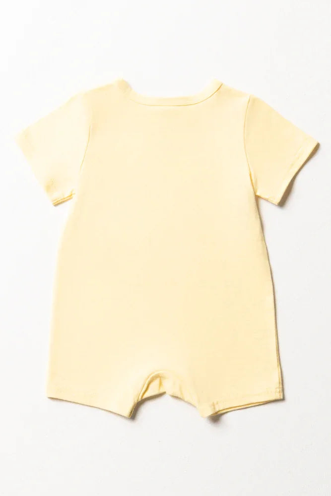 Giraffe Romper Yellow (4)