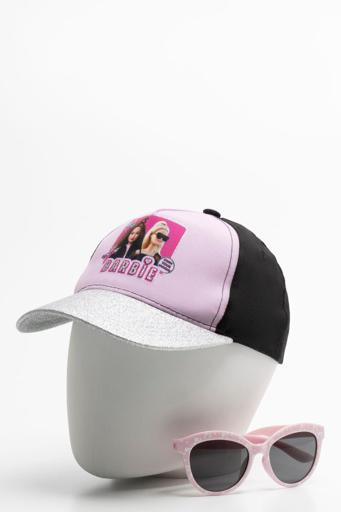 Barbie Peak Cap & Sunglasses Set Pink