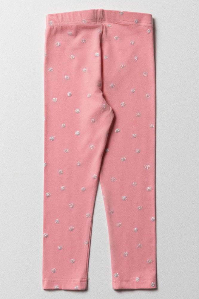 Glitter Leggings Bright Pink (4)
