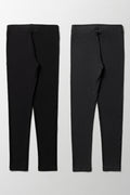 2 Pack Leggings Black & Dark Grey (2)