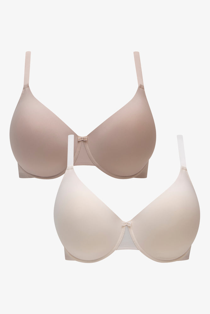 2 Pack T-Shirts Bras Natural