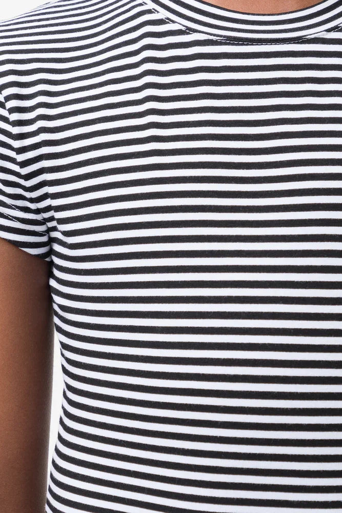 Stripe Bodycon Dress Black (3)