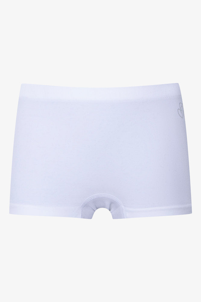 2 Pack Seamfree Boyleg Panties White (2)