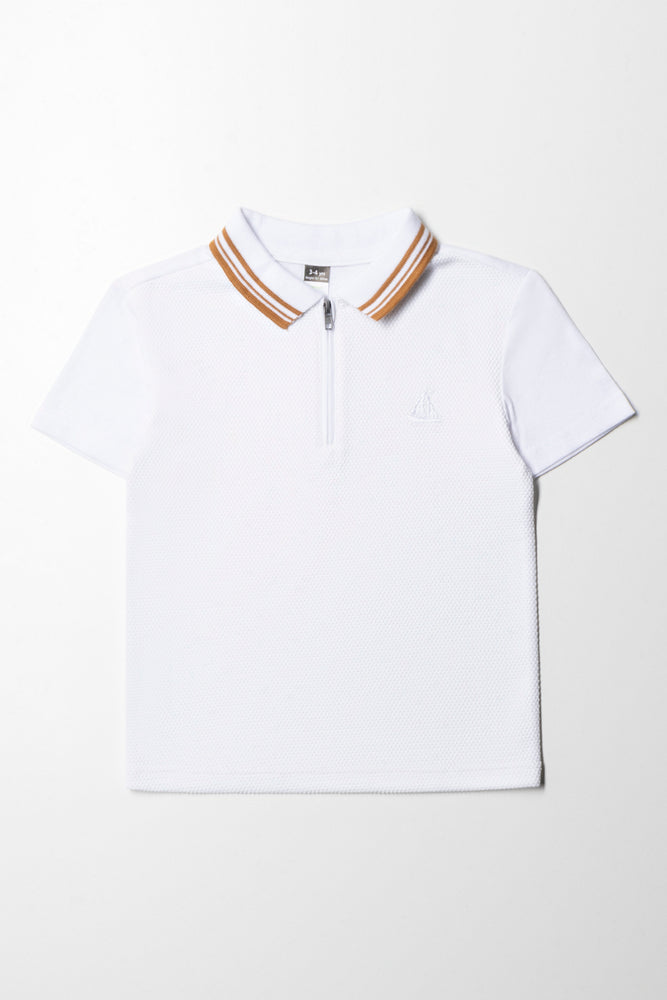 Textured Golfer White