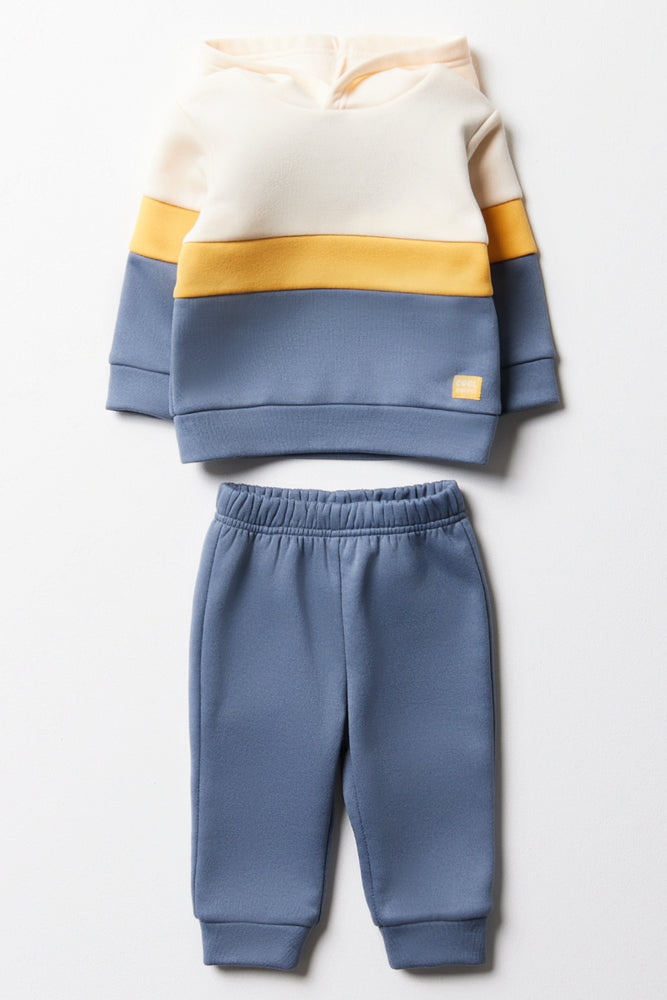 Colourblock Tracksuit Blue
