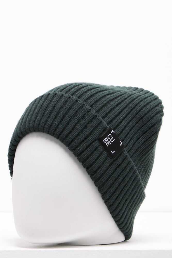 Rib Beanie Green