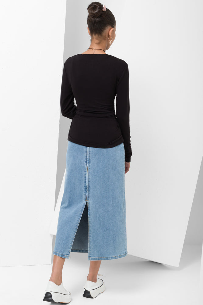 High Neck Top Black (2)