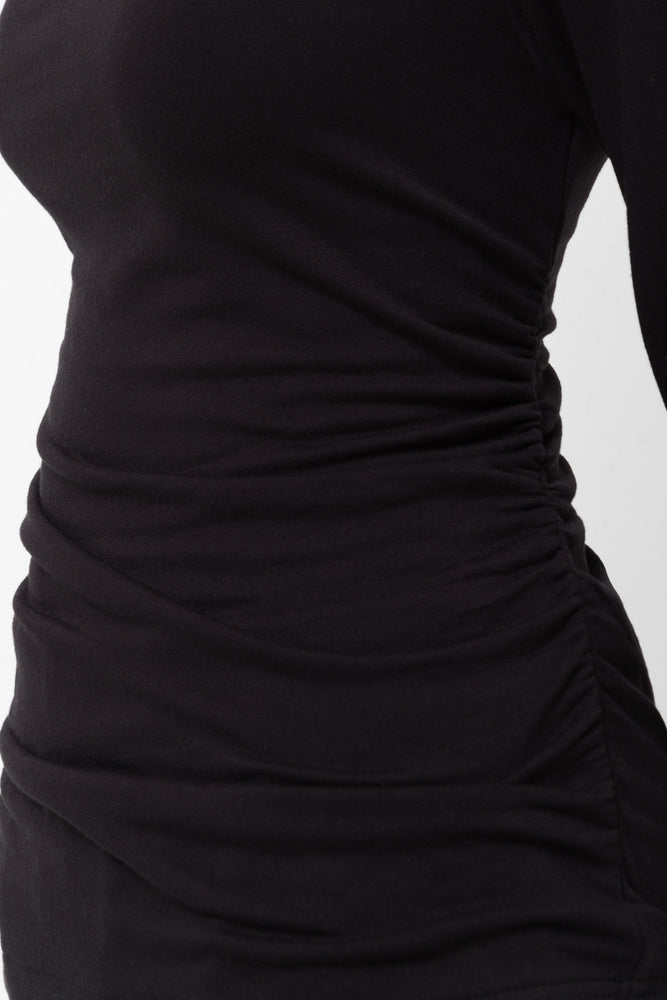 High Neck Top Black (3)