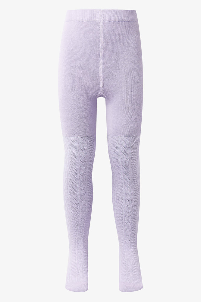 2 Pack Tights Cream & Lilac (2)