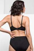 Lace Trim Brief Black (2)