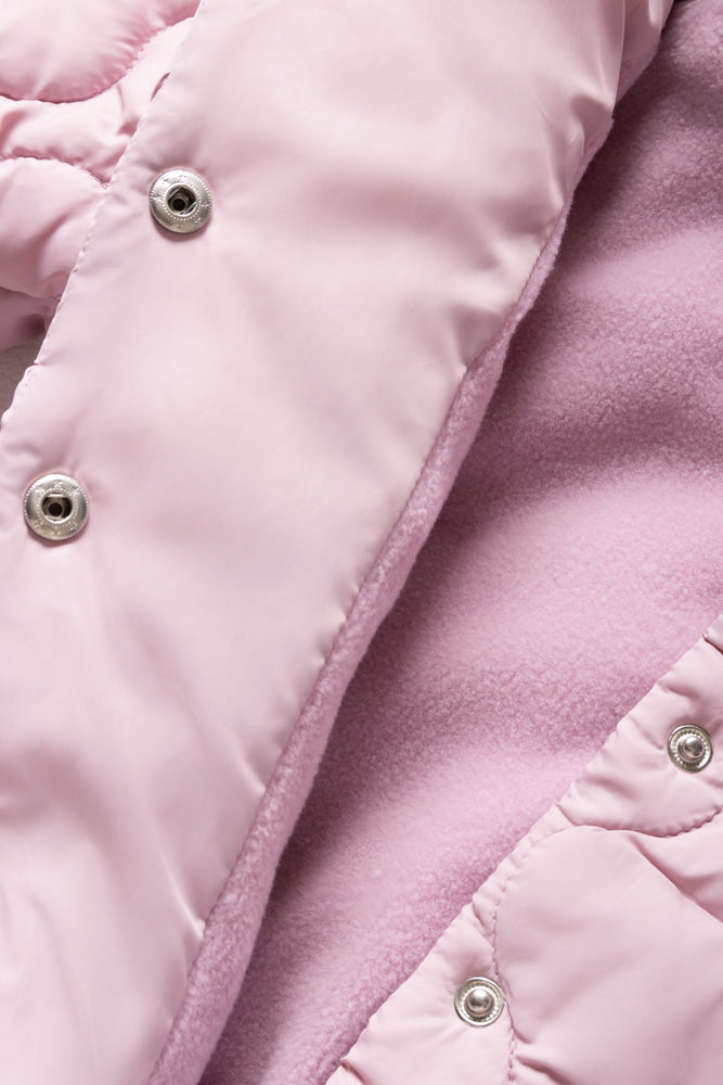 Quilted Hooded Jacket Pink