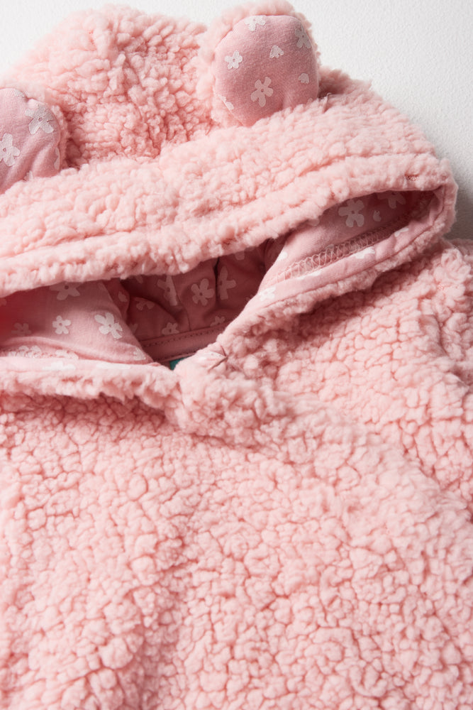 Sherpa Babygrow Pink