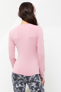 Long Sleeve T-Shirt Pink (2)