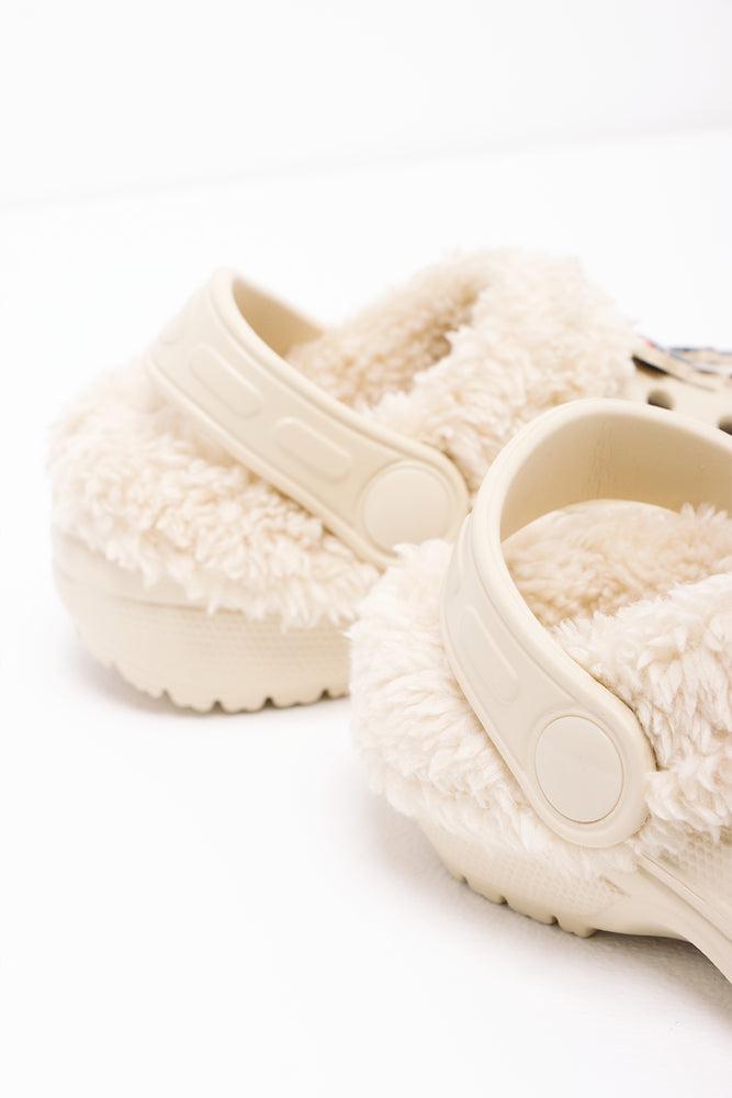 Dino Fur Clogs Natural (3)