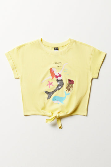 The Little Mermaid Short Sleeve T-Shirt Yellow