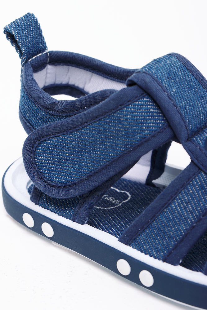 Car Sandal Denim Blue (2)