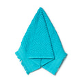Textured Fringed Guest Towel Turquoise