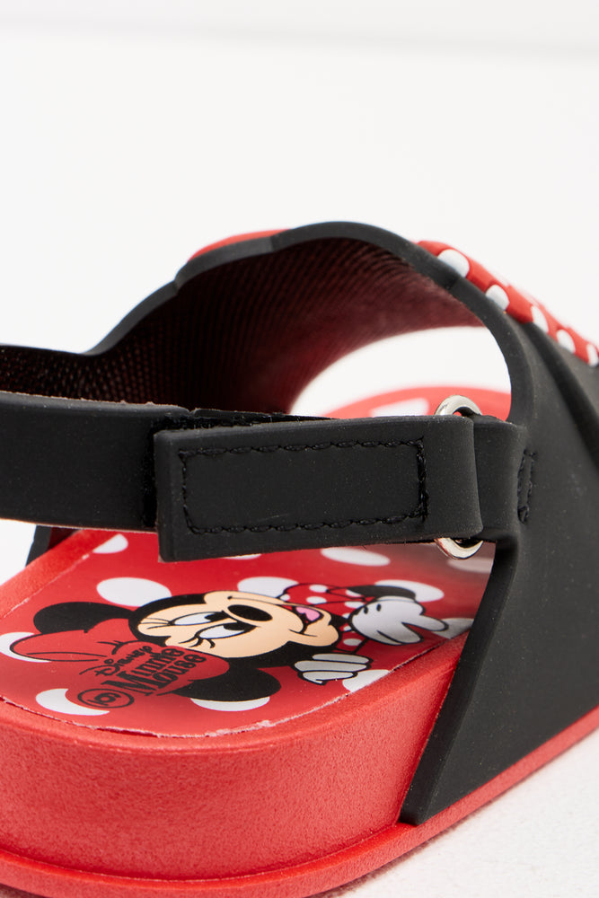 Minnie Mouse Bow Slide Red & Black (3)