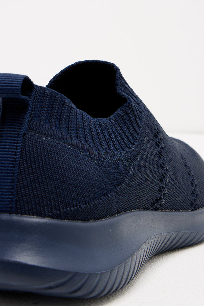 Knitted Trainer Navy (3)