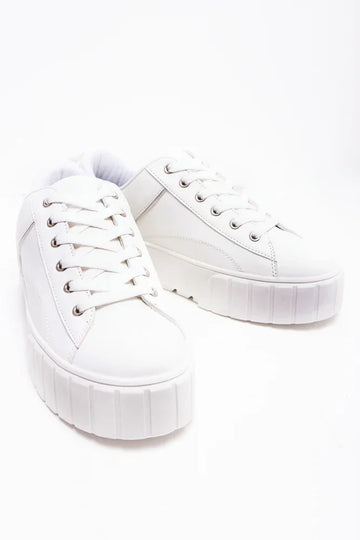 Platform Sneaker White