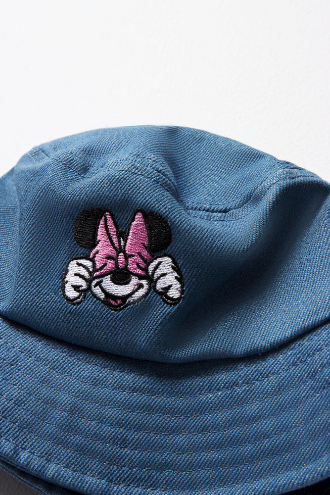 Minnie Mouse Denim Bucket Hat Blue