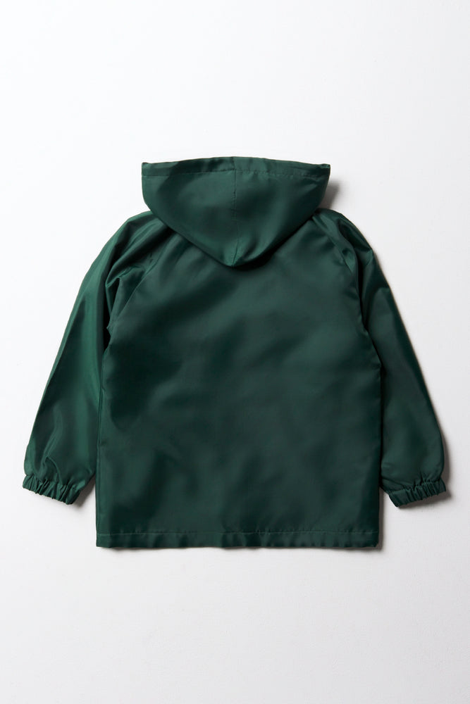 Unisex School Rain Jacket Green (4)