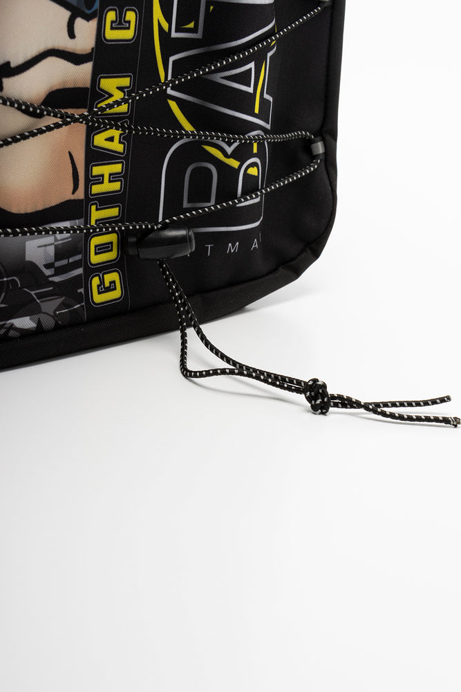 Batman Double Front Pocket Backpack Black (3)