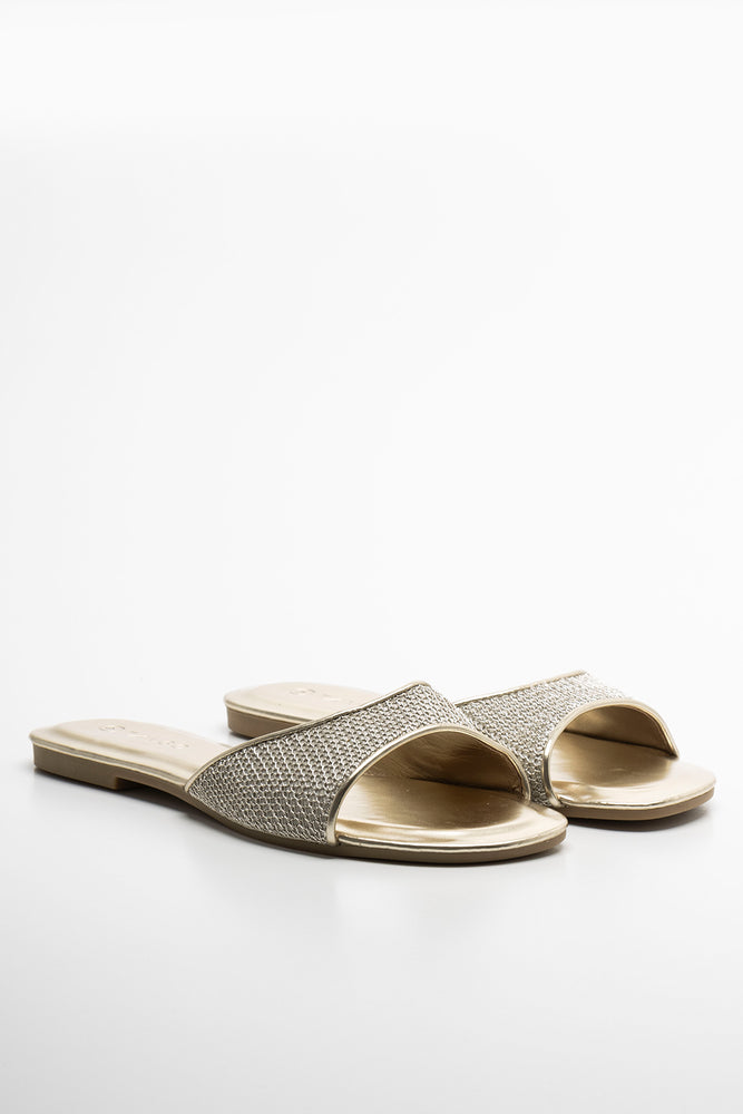 Mesh Sandal Gold