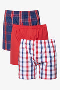 3 Pack Boxers Red