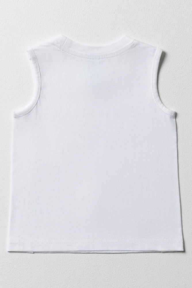 Sleeveless T-Shirt White (3)