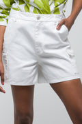 Utility Denim Short Ecru (1)