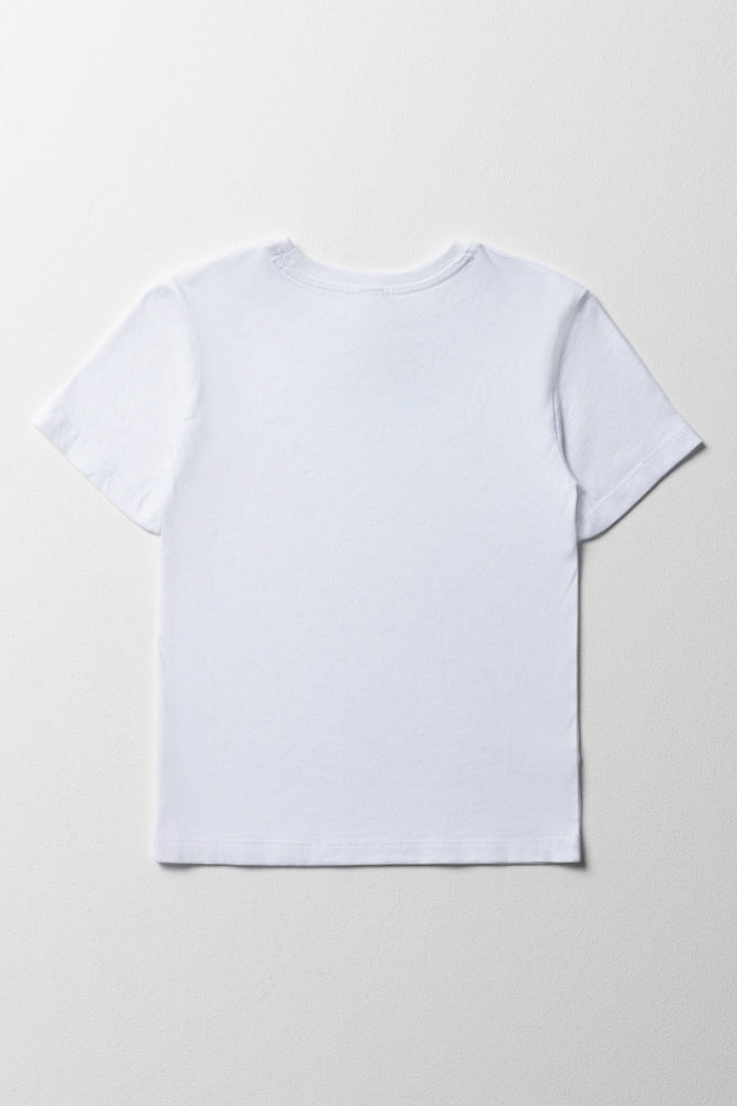 Boys Short Sleeve T-Shirt White (3)