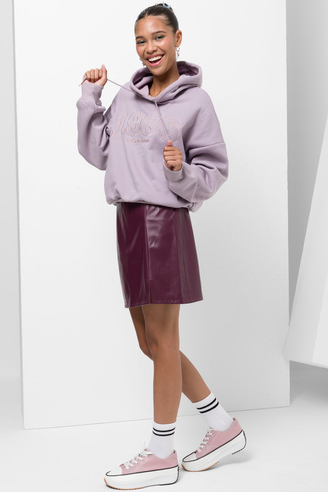 Cropped Hoodie Purple